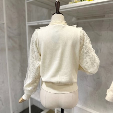 레이스 리본 니트