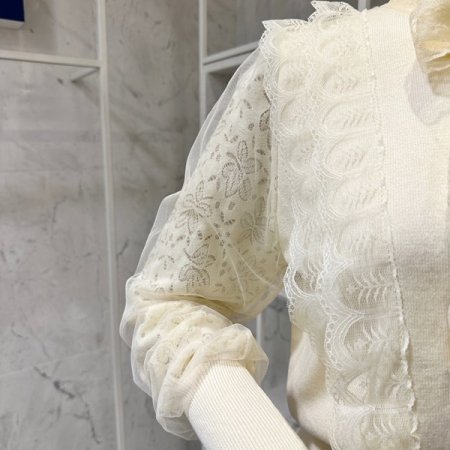 레이스 리본 니트