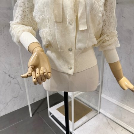 레이스 리본 니트