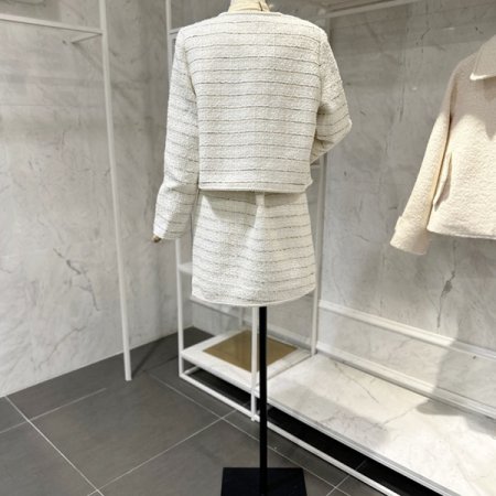 트위드 자켓 스커트 투피스