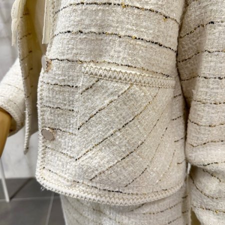 트위드 자켓 스커트 투피스