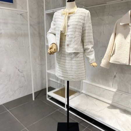 트위드 자켓 스커트 투피스