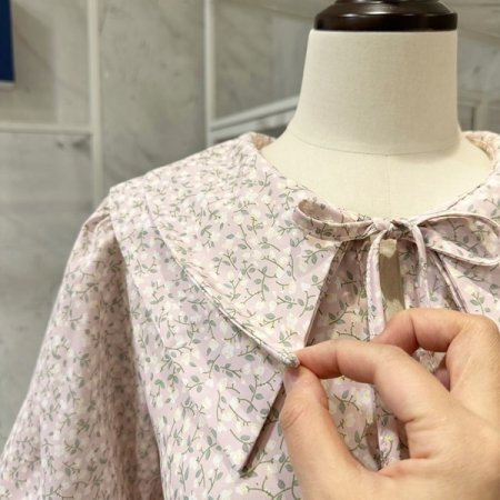 니트조끼 플라워원피스 세트