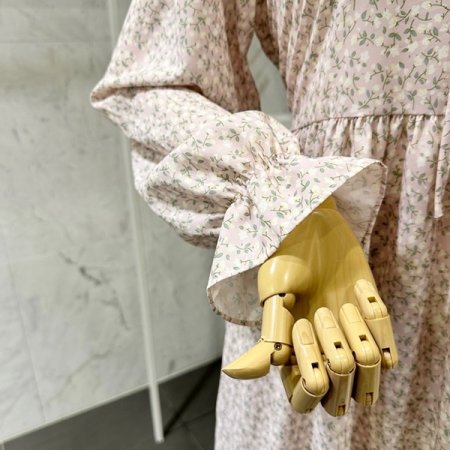 니트조끼 플라워원피스 세트