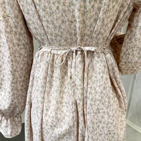 니트조끼 플라워원피스 세트