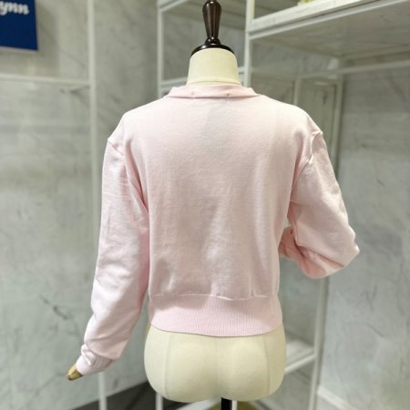 리본 자수 가디건