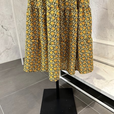 플라워 패턴 캉캉 스커트