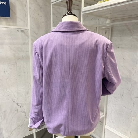 레이스 배색 코듀로이 자켓