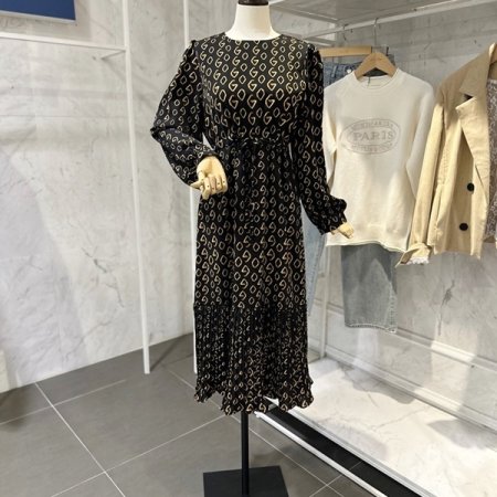 링 커브 스트링 원피스