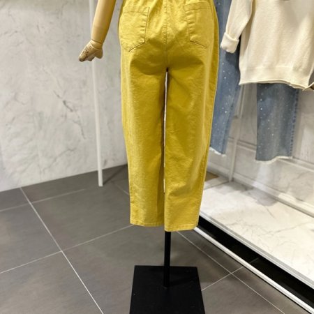 포켓 배기 밴딩 팬츠