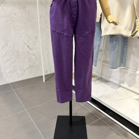 포켓 배기 밴딩 팬츠