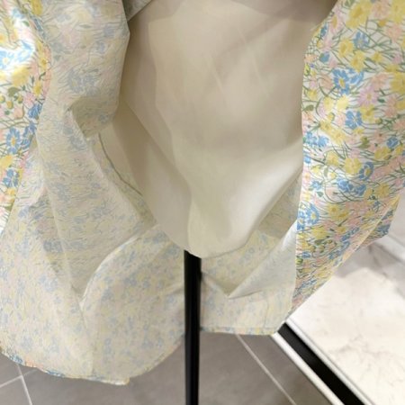 플라워 핀턱 에이라인 스커트