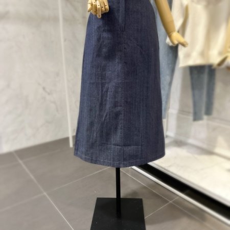 뒷트임 청 스커트