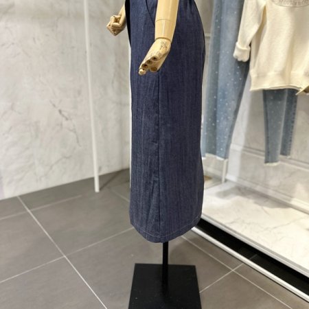 뒷트임 청 스커트