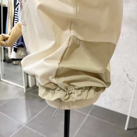 배색 스트링 티셔츠