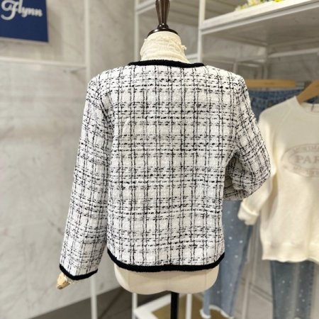 테이프 트위드 자켓