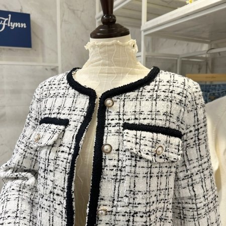 테이프 트위드 자켓