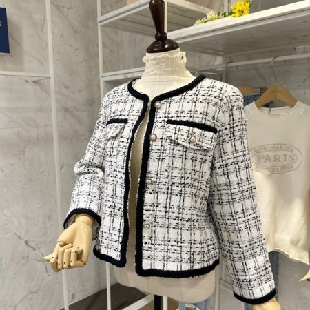 테이프 트위드 자켓