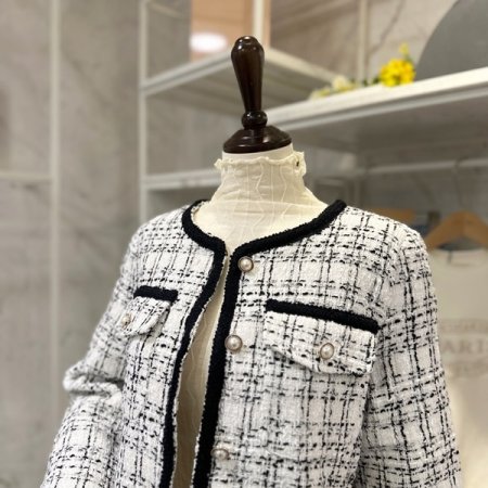 테이프 트위드 자켓