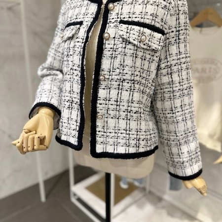 테이프 트위드 자켓