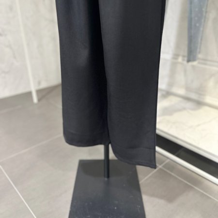 단추 끈 밴딩 와이드팬츠