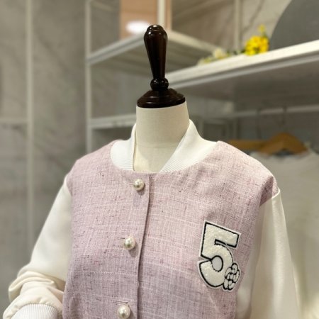 진주 자수 야구점퍼