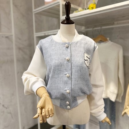 진주 자수 야구점퍼