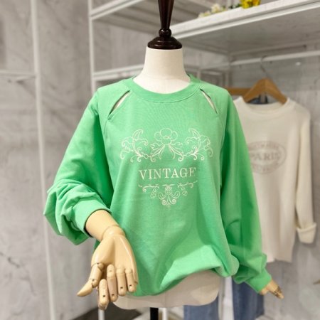 트임 프린팅 맨투맨티셔츠