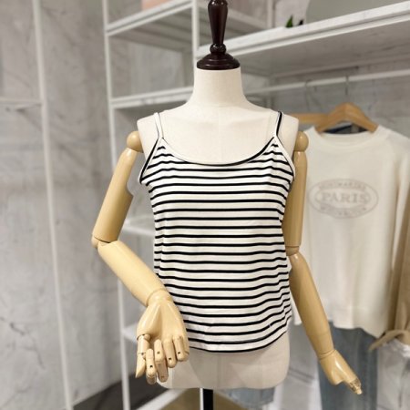 줄무늬티 아우터 세트