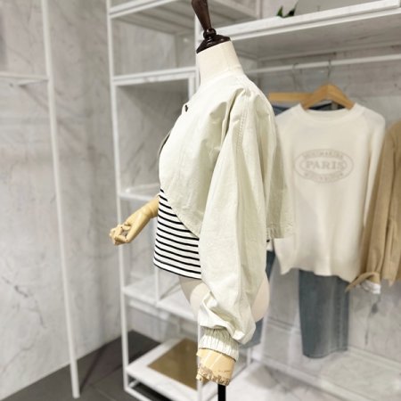 줄무늬티 아우터 세트