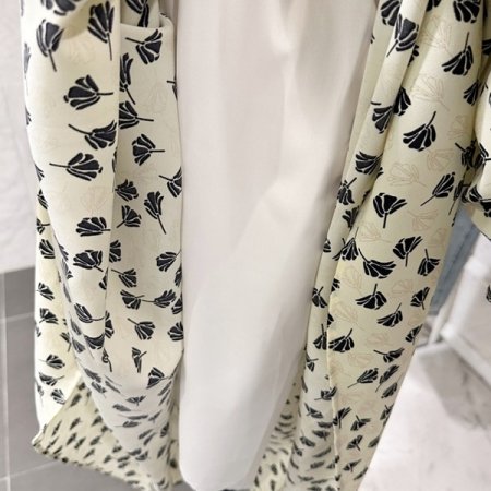 허리 밴딩 브이넥 원피스