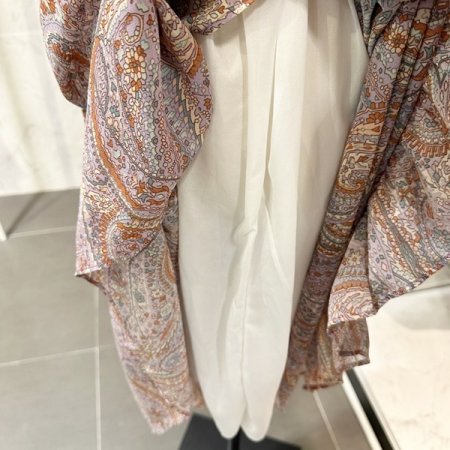 콩단추 끈 롱 원피스