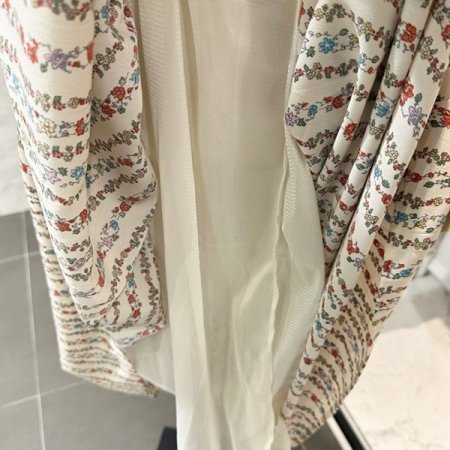 라운드 꽃 셔링 원피스