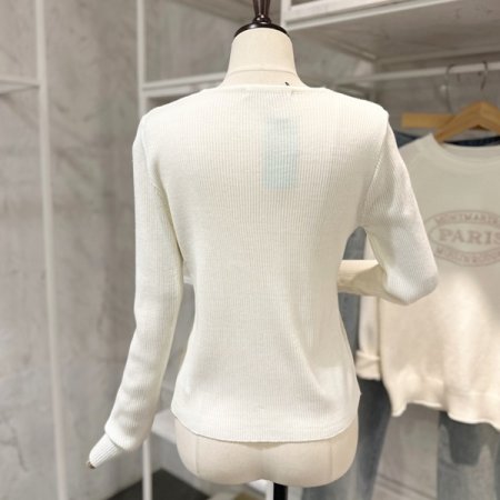 옆 트임 골지 니트