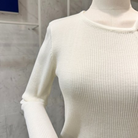 옆 트임 골지 니트