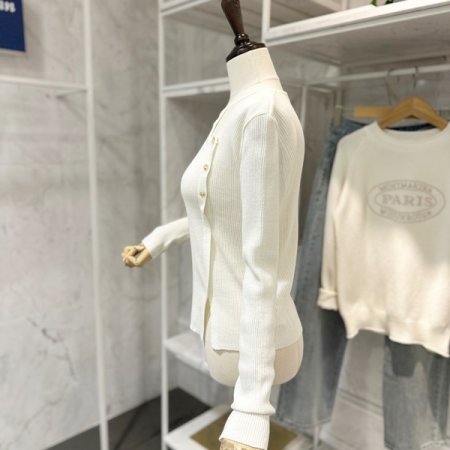 옆 트임 골지 니트