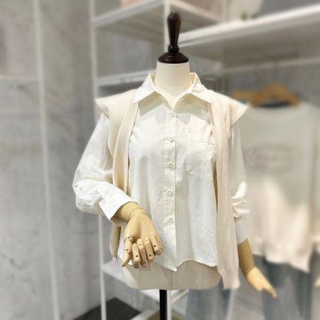 니트숄 셔츠 세트