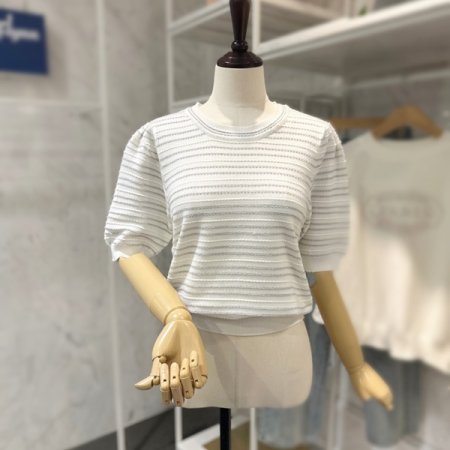 반짝 라운드 니트