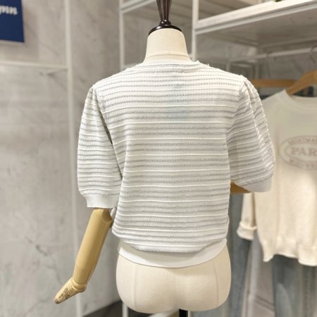 반짝 라운드 니트