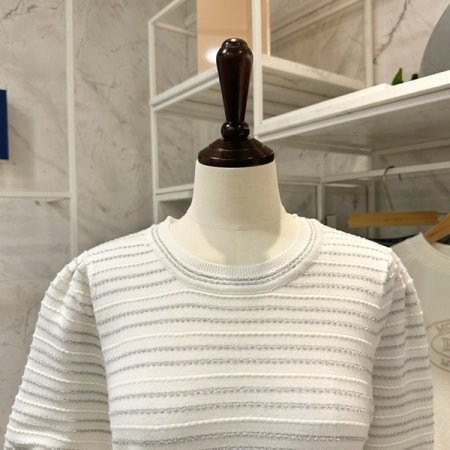 반짝 라운드 니트