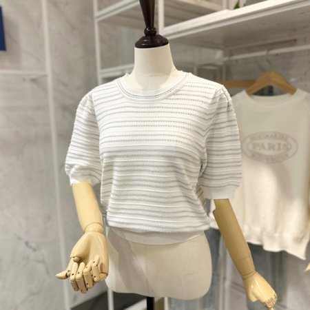 반짝 라운드 니트