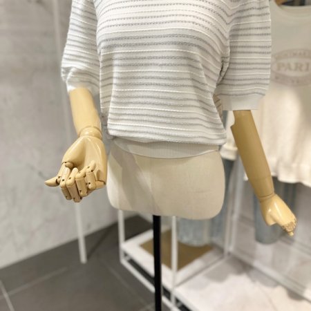 반짝 라운드 니트