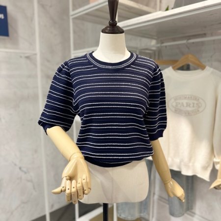 반짝 라운드 니트