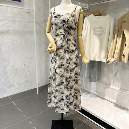 나염 끈 원피스