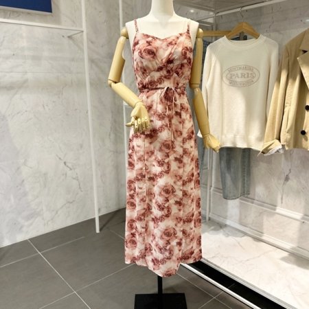 나염 끈 원피스