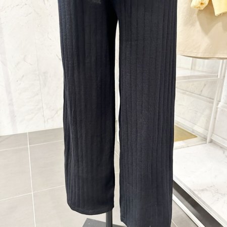 스트라이프 니트 팬츠 세트