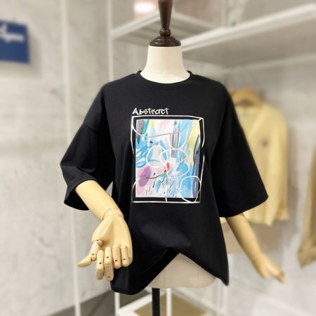 라운드 아트 티셔츠