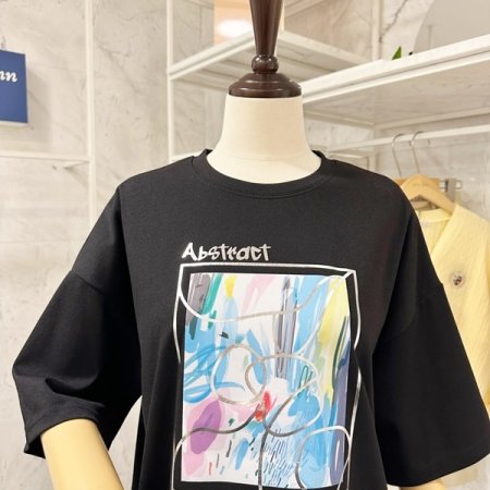 라운드 아트 티셔츠