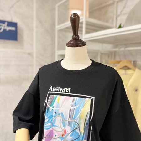 라운드 아트 티셔츠