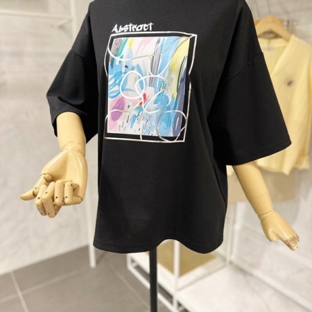 라운드 아트 티셔츠